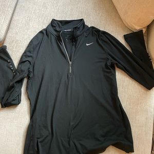 Black Nike Running Quarter-zip Pullover